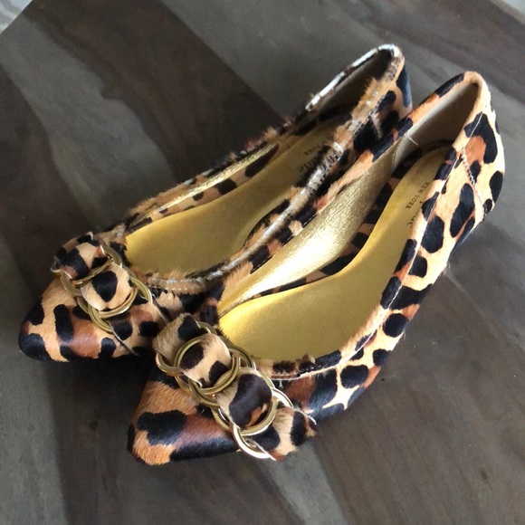 kate spade Shoes - Kate Spade Leopard Print Calf Hair Flats